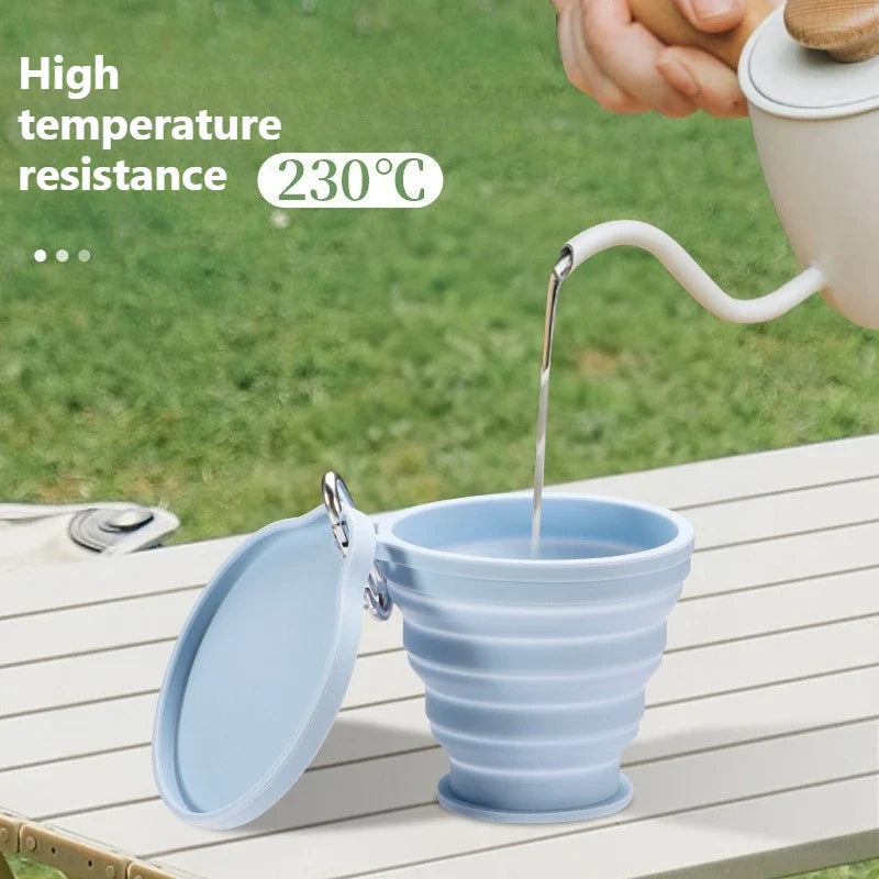 Portable Silicone Foldable Cup – Food Grade & Heat-Resistant Foldable Silicone Cup Qme