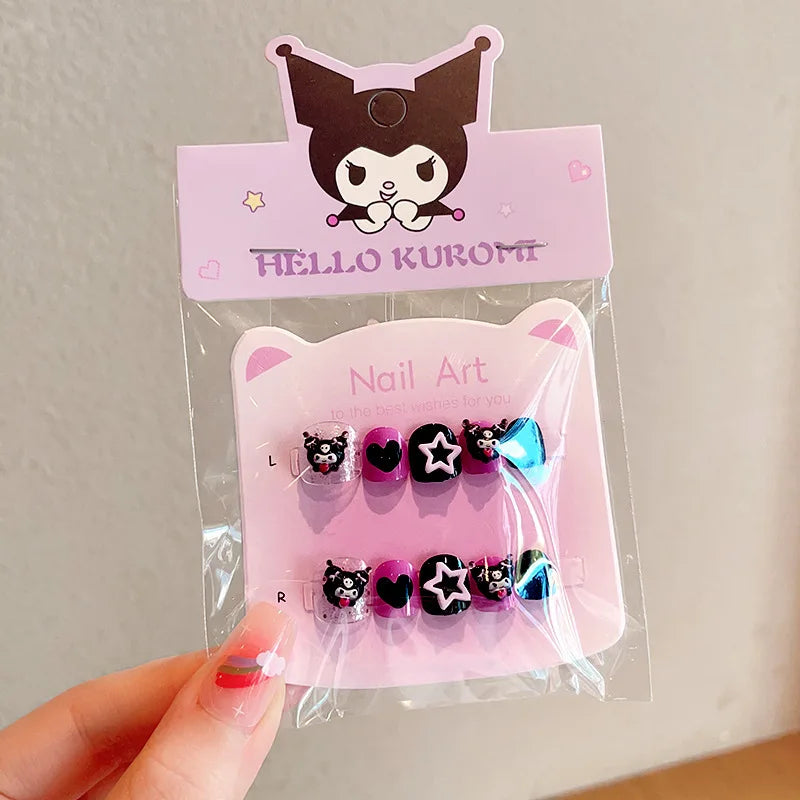 Hello Kitty Kuromi Cartoon Nail Stickers – Safe & Non-Toxic Nail Art Stickers Qme 5