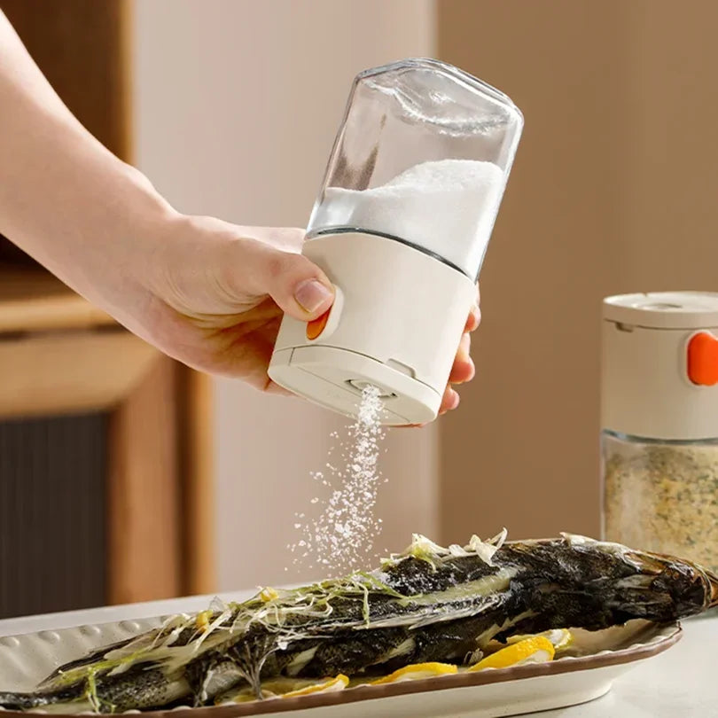 Glass Quantitative Salt & Seasoning Dispenser Bottle Seasoning Dispenser Qme