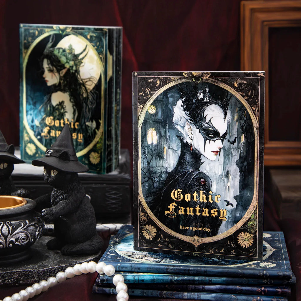 Gothic Dark Fantasy Writing Paper 30 Sheets – DIY Journal Decorative Craft Paper Qme