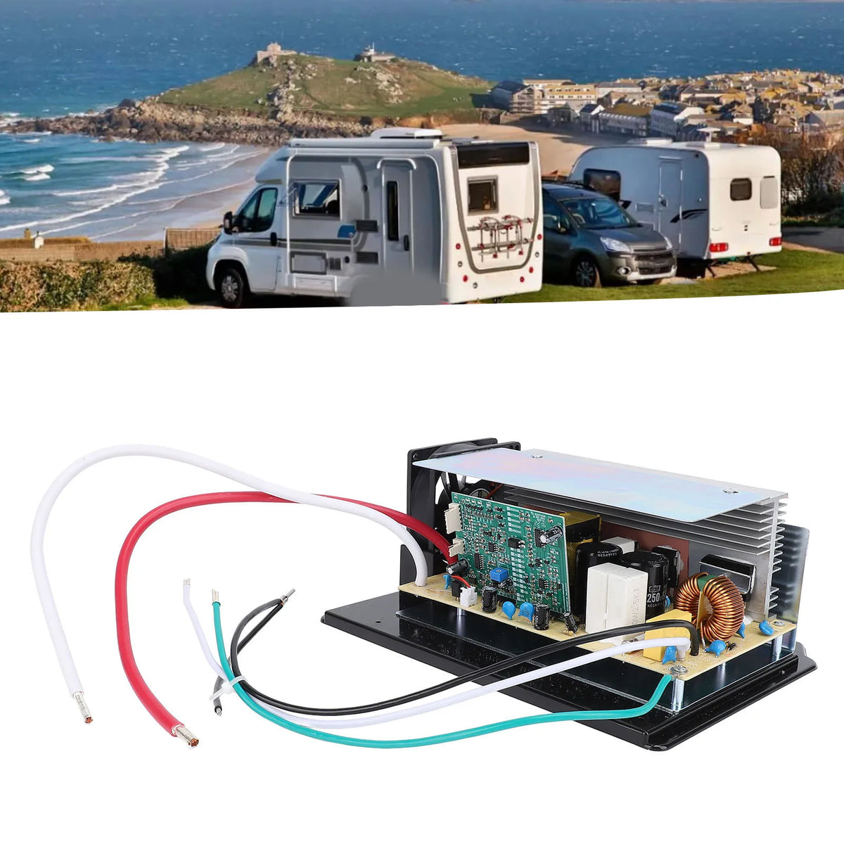 RV Power Converter WF-8955-AD-MBA | Auto Battery Recognition RV Power Converter Qme