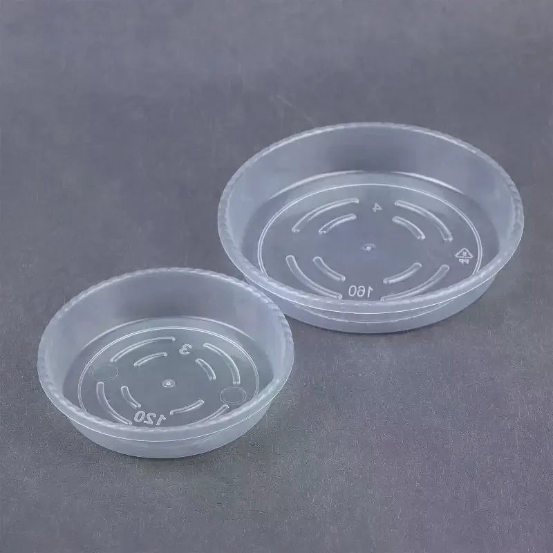 Round Clear Plastic Plant Saucer Tray – Desktop Flower Pot Base Plant Saucer Tray Qme