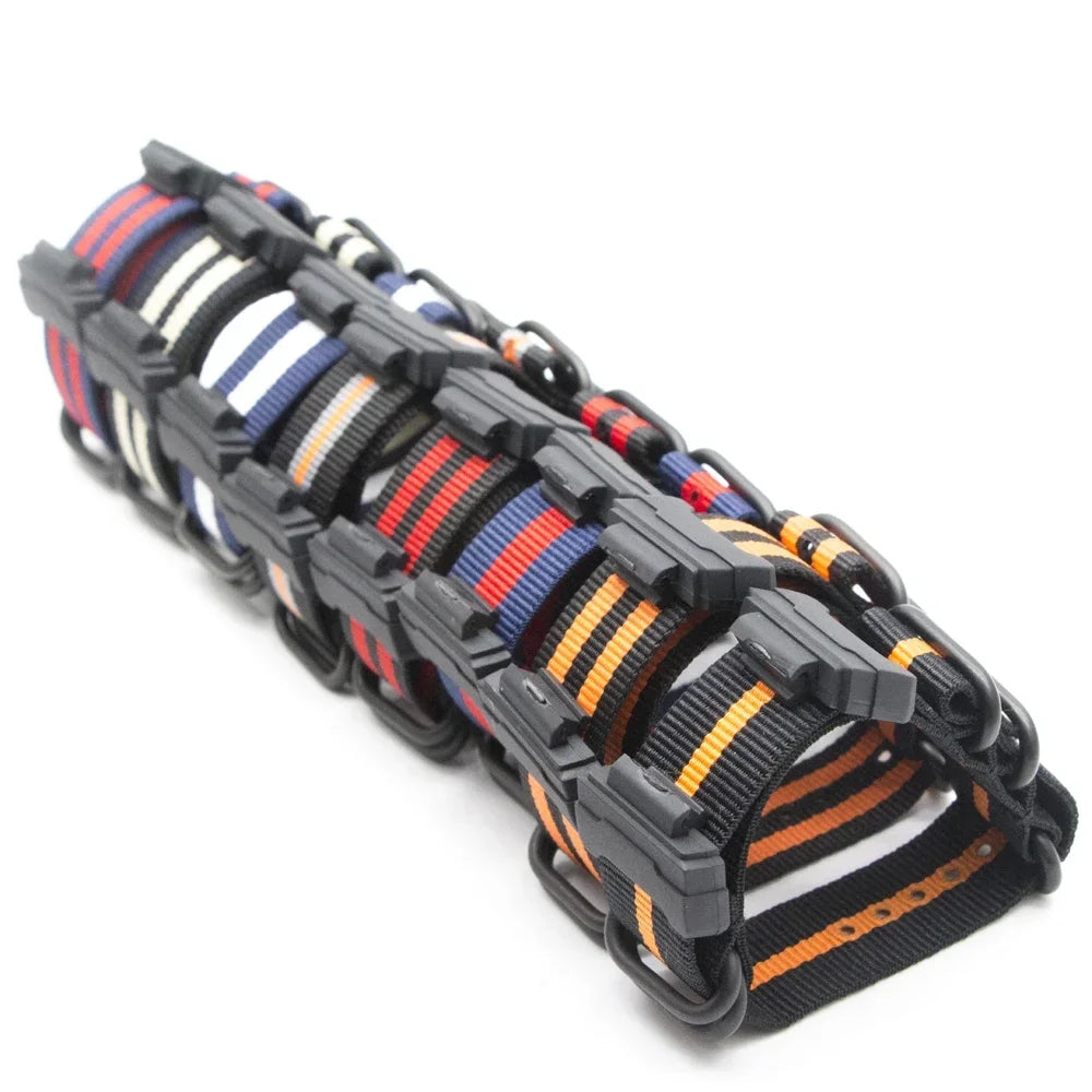 Casio G-Shock 22mm Nylon Canvas Replacement Watch Band Strap Watch Replacement Strap Qme