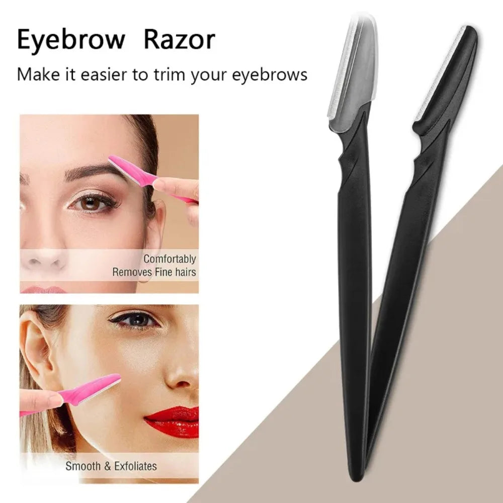 Eyebrow Trimmer & Face Razor – Safe Brow Shaping Tool Eyebrow Trimmer Razor Qme