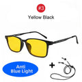 VOPHA Blue Light Blocking Glasses Orange Lens Unisex S69 Blue Light Glasses Qst Yellow Black