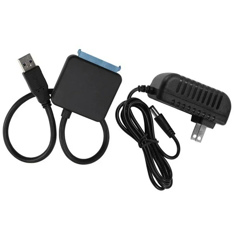 USB 3.0 to SATA Cable – 2.5"/3.5" SSD HDD Adapter, 5Gbps SATA USB Adapter Cable Qme