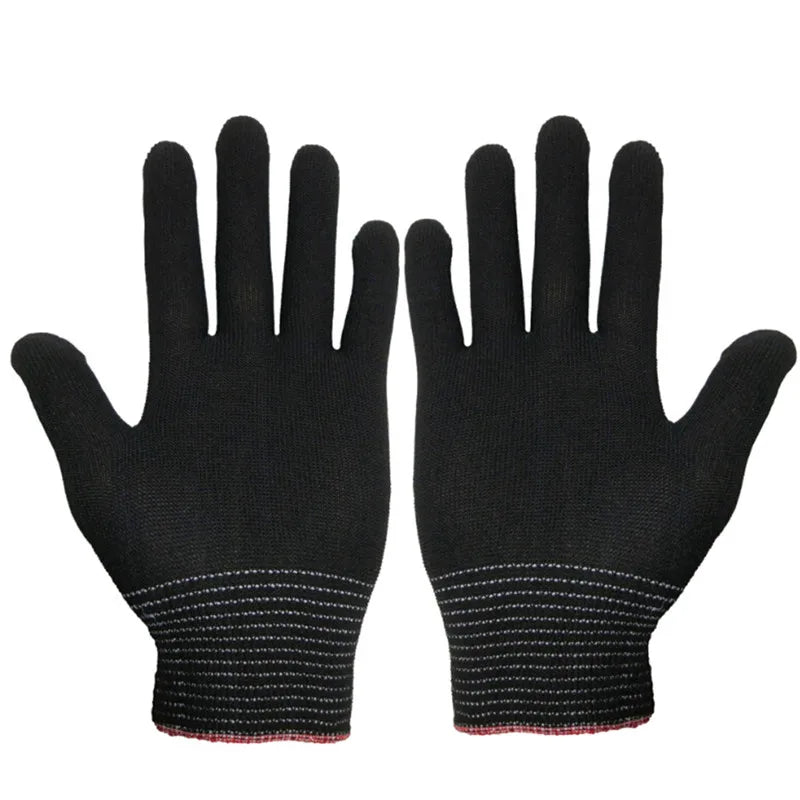 Anti-Static Non-Slip Work Gloves 2 Pairs – Dust-Free Work Gloves Qst Black