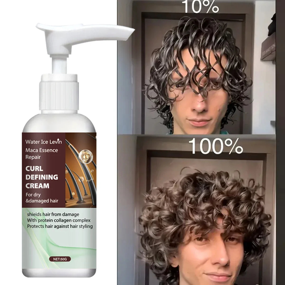 Maca Essence Curl Defining Cream – Keratin & Collagen Curl Defining Cream Qme