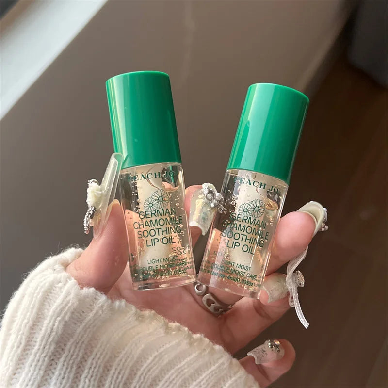 German Chamomile Lip Oil – Lightweight Moisturizing Lip Care Lip Oil Qme