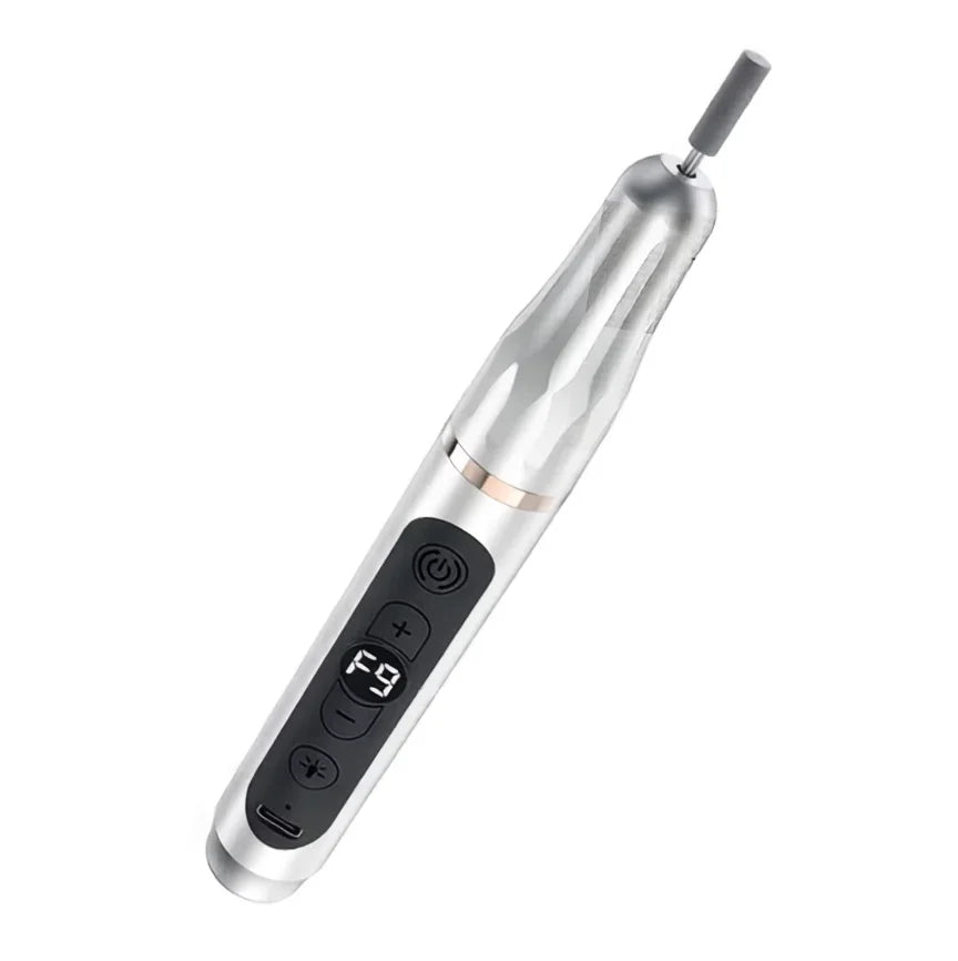 VIMYSHOW 12-in-1 Cordless Electric Nail Drill & Manicure Kit Electric Nail Drill Qst Silver USB Type-C