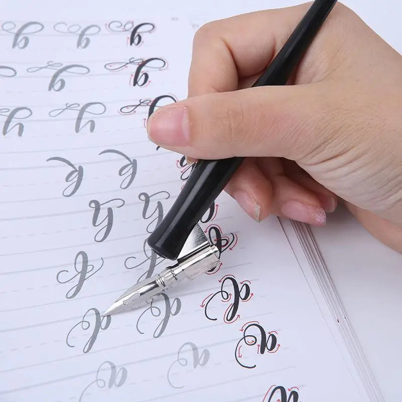 Oblique Dip Pen Holder for Calligraphy & Art Drawing Calligraphy Pen Holder Qme
