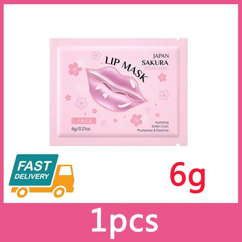 Sakura Hydrating Lip Mask – Moisturizing Korean Lip Care Lip Mask Treatment Qst 1pc