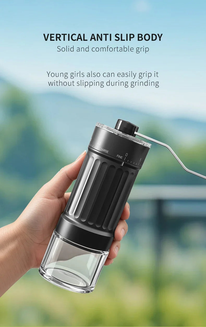 Lightweight Manual Hand Coffee Bean Grinder – No Electric Needed Manual Coffee Grinder Qme