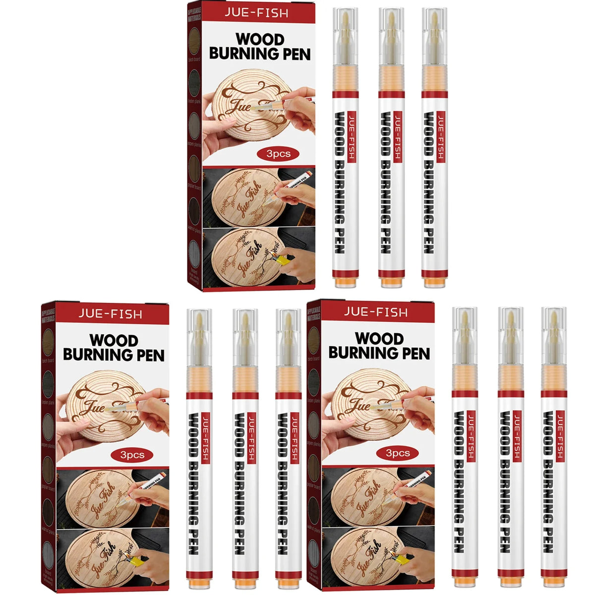 Wood Burning Pen Set – DIY Craft & Pattern Design Tool Wood Burning Pen Qme 9pcs Boxed