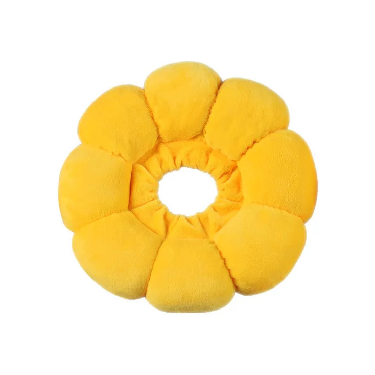 Sunflower Soft Plush Elizabethan Collar for Cats & Dogs Pet Recovery Collar Qme