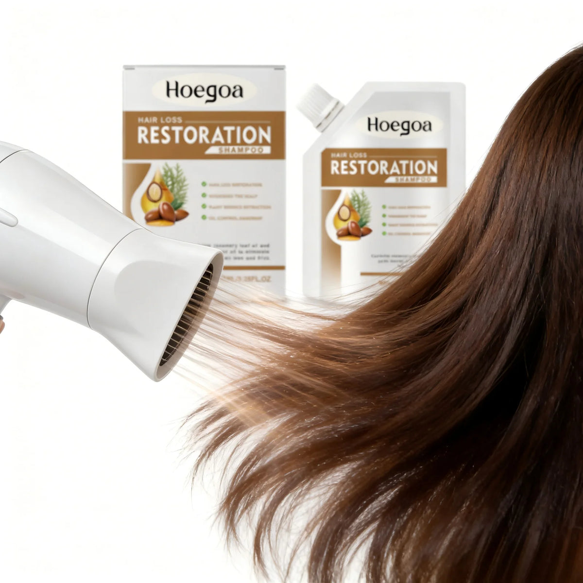 HOEGOA Rosemary Shampoo – Oil Control, Anti-Frizz & Volume Hair Growth Shampoo Qst