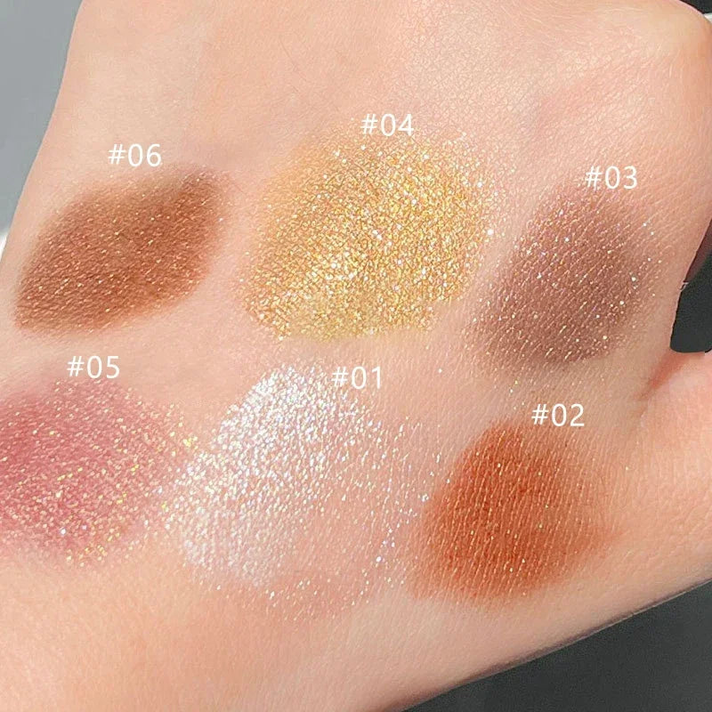 Double-Ended Eyeshadow Stick | Waterproof Matte & Glitter Eyeshadow Stick Qme