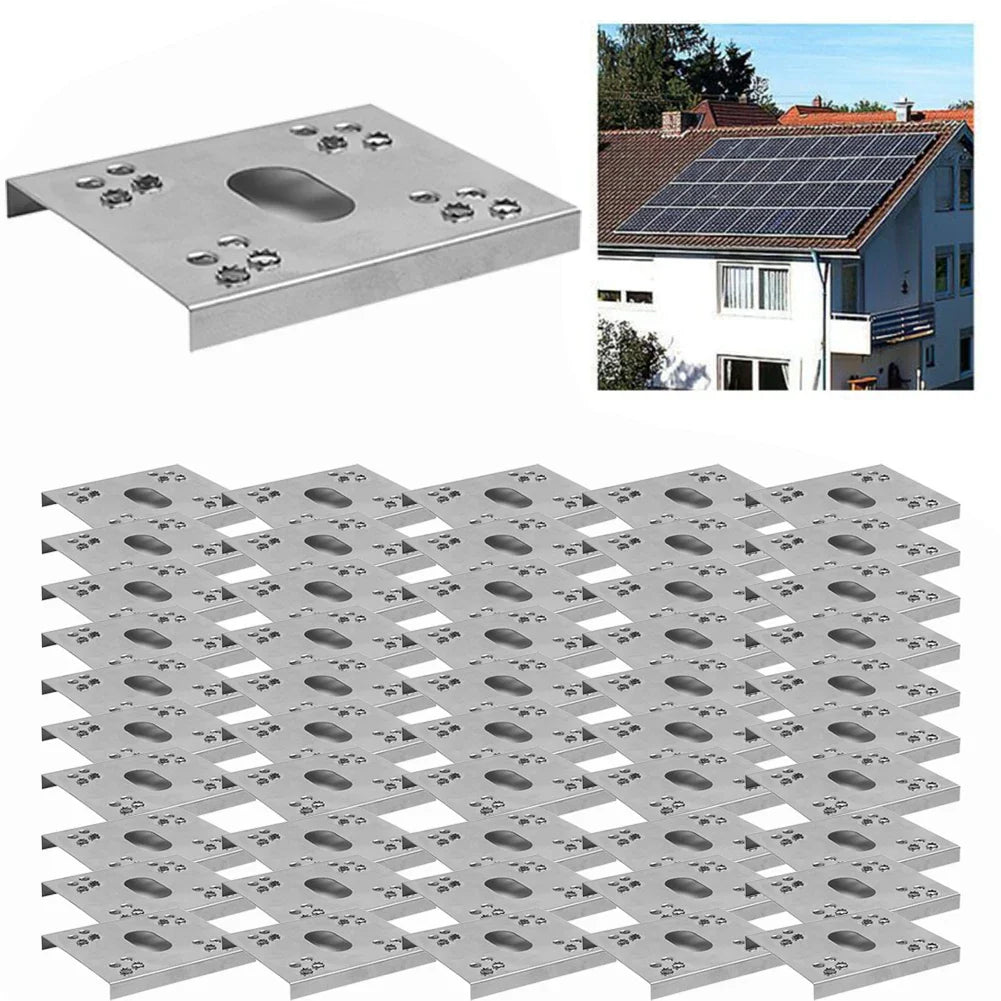 Solar Panel PV Grounding Clip C-Shaped Washer Spacer Gasket PV Grounding Clip Qme