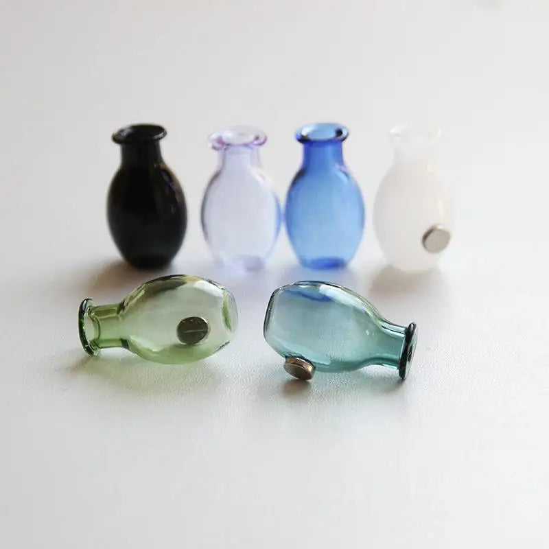 Mini Glass Vase Fridge Magnet | Flower Arrangement Decor Decorative Magnet Vase Qme