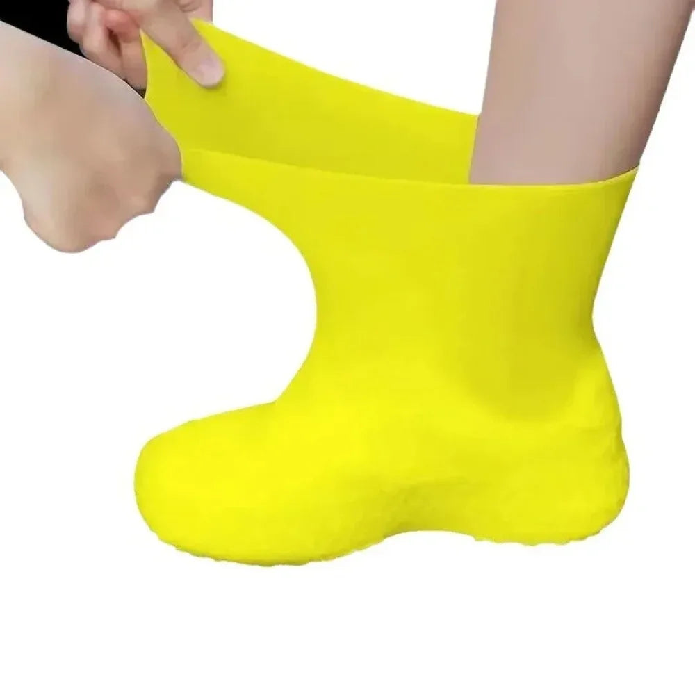 Waterproof Shoe Covers – Reusable Unisex Rain Boot Protectors Waterproof Shoe Covers Qme
