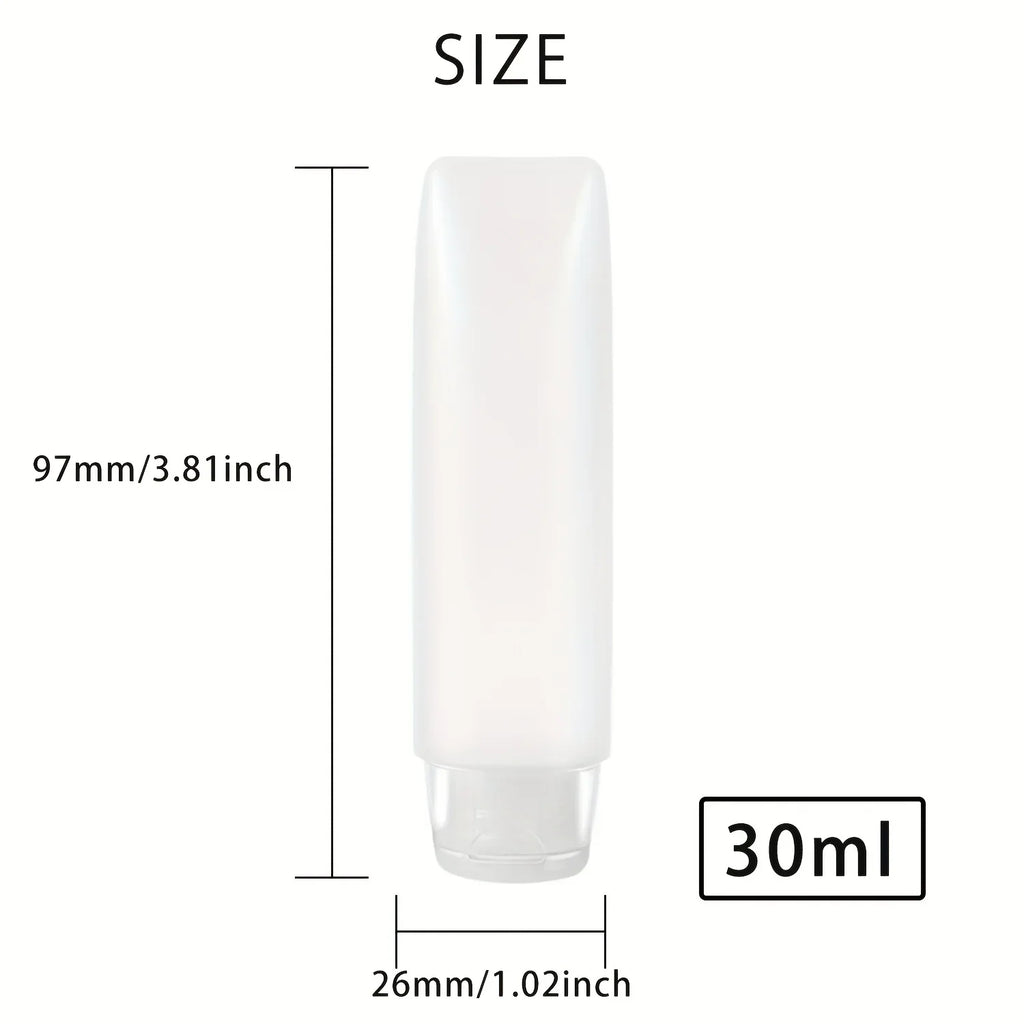30-Pack Refillable Travel Squeeze Tube Bottles 30ml & 50ml Travel Tube Bottles Qme