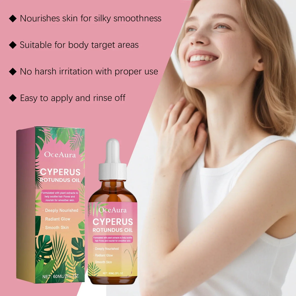 Cyperus Rotundus Oil Post-Hair Removal Calming Essence Post-Hair Removal Serum Qme