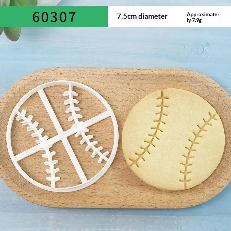 Sports Cookie Cutters Football Rugby Basketball Shapes Cookie Cutter Set Qme G