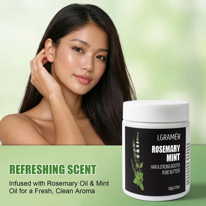 Eelhoe Rosemary Mint Curl Cream – Styling & Hair Strengthener Curl Styling Cream Qst