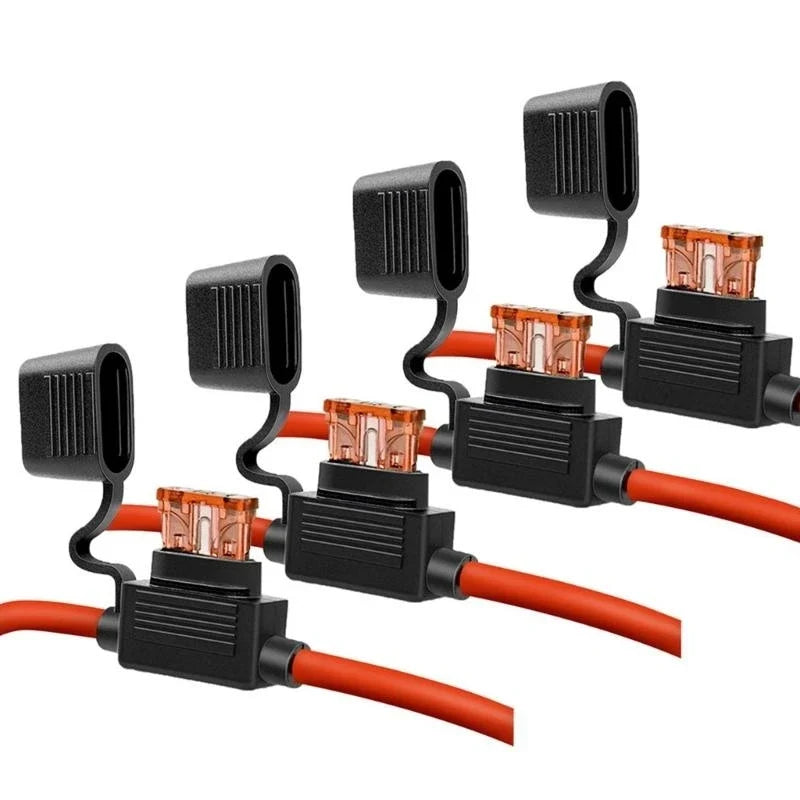 4-Pack 40A Inline Fuse Holders – Automotive & Marine Wiring Inline Fuse Holder Qme CN