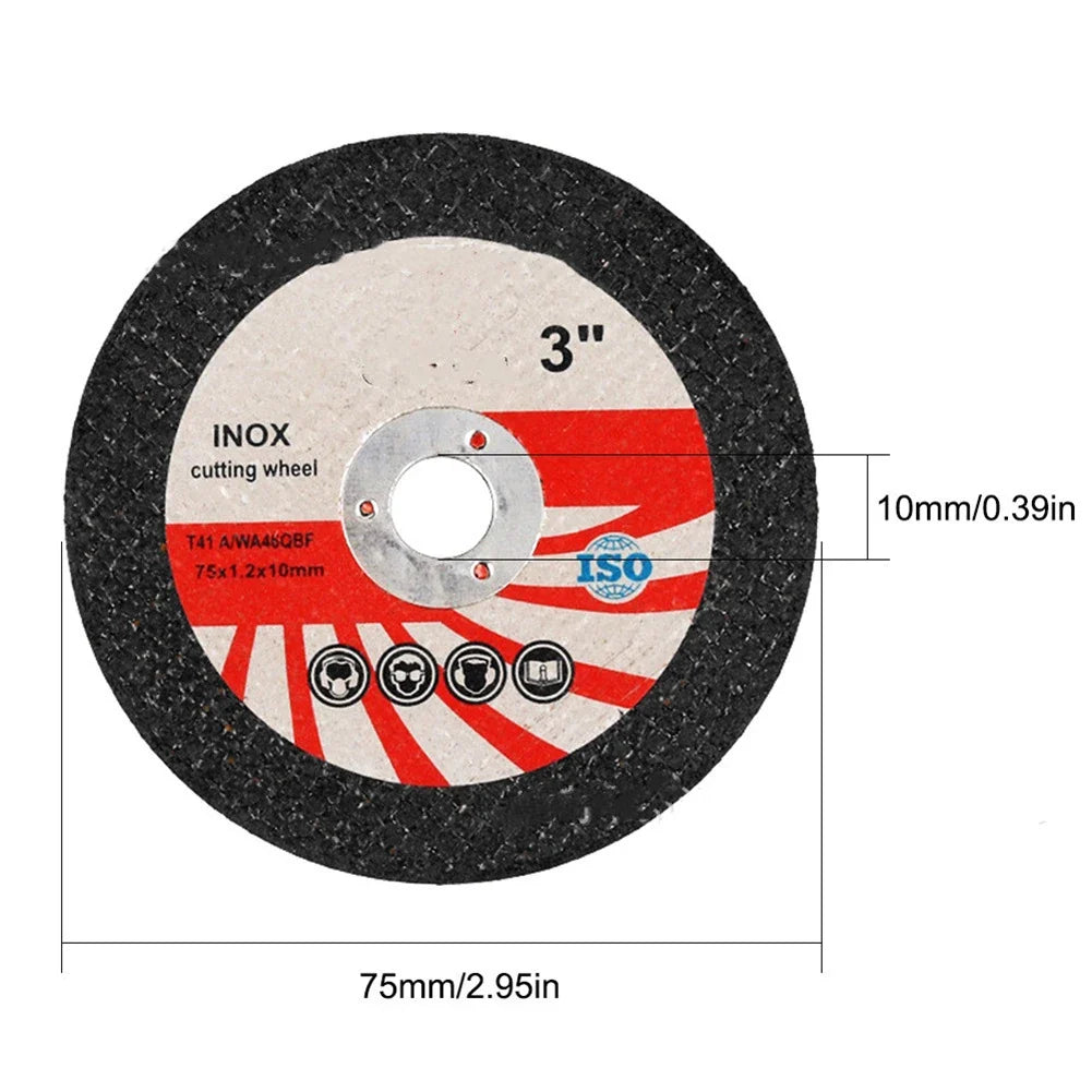10-Pack 75mm Resin Grinding Wheels – Corundum & Zirconium Abrasive Grinding Wheel Qme