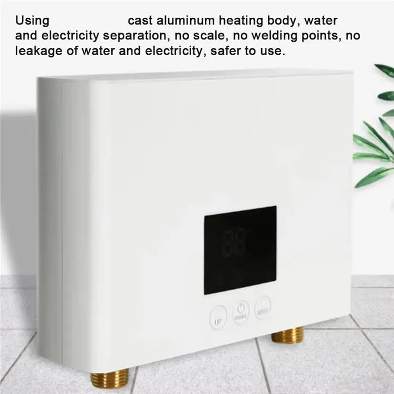 B15C 3KW Mini Tankless Electric Water Heater | LED Display Tankless Water Heater Qst