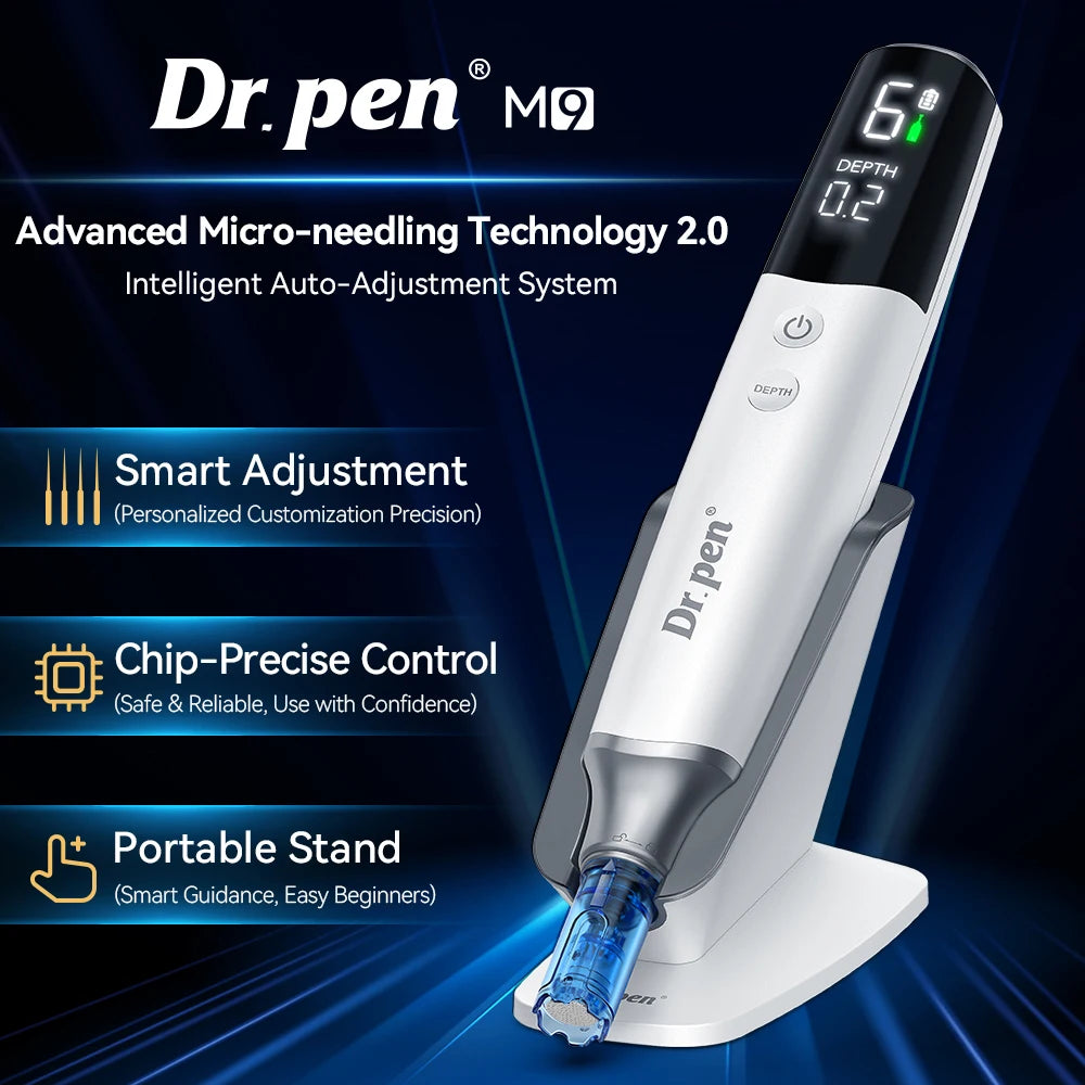 Dr.Pen M9 Microneedling Device + Hello Face M300 LED Mask Microneedling Device Kit Qst