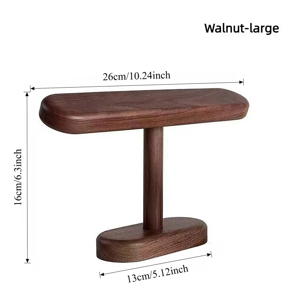 Wooden Jewelry & Watch Rack Organizer | Beech Walnut Holder Jewelry & Watch Rack Qme walnut-Big