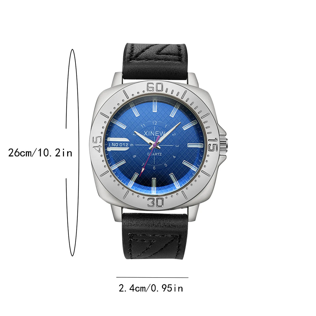 Men's Minimalist Business Leather Strap Quartz Watch Men's Quartz Watch Qme