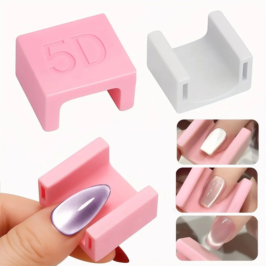 5D Magnetic Cat Eye Nail Tool – Non-Slip Thimble Strong Magnet Nail Art Magnet Tool Qme