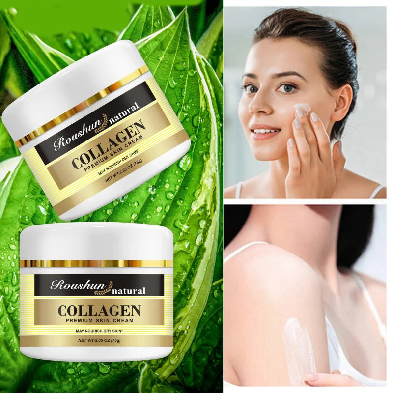 ROUSHUN Collagen Face Cream – Moisturizing & Nourishing Facial Moisturizer Cream Qst