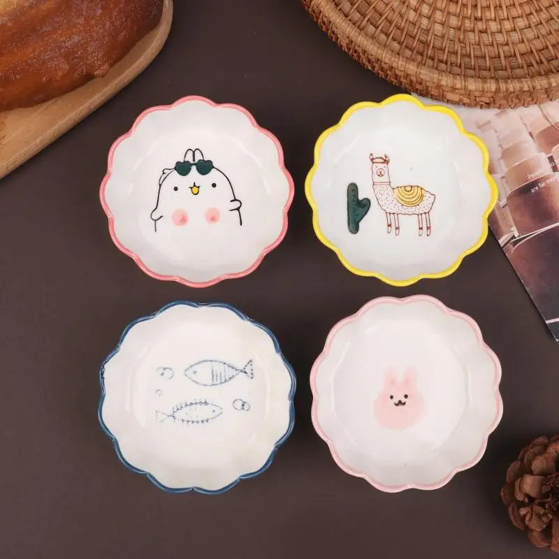 Ceramic Condiment Dishes | Microwave & Dishwasher Safe, 4 Colors Ceramic Condiment Dish Qme