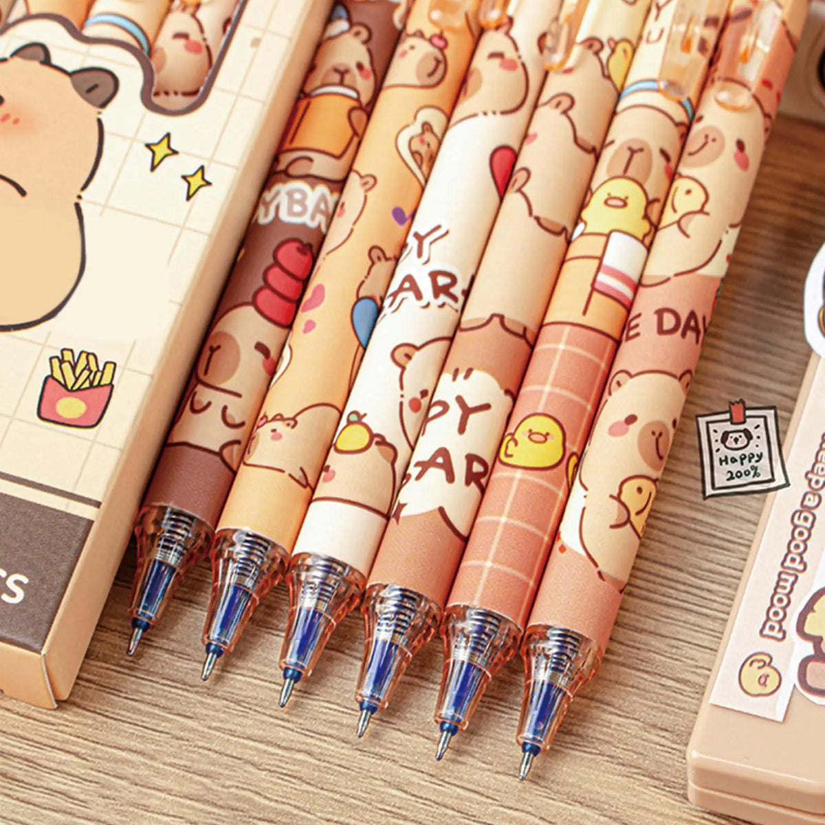 Erasable Gel Pens Set – Cartoon Animal Retractable 0.5mm Fine Point Erasable Gel Pen Set Qme