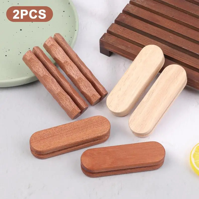 Sapele Wood Insulated Pan Handle Grip – Anti-Scald, 2 Pack Pan Handle Grip Qme