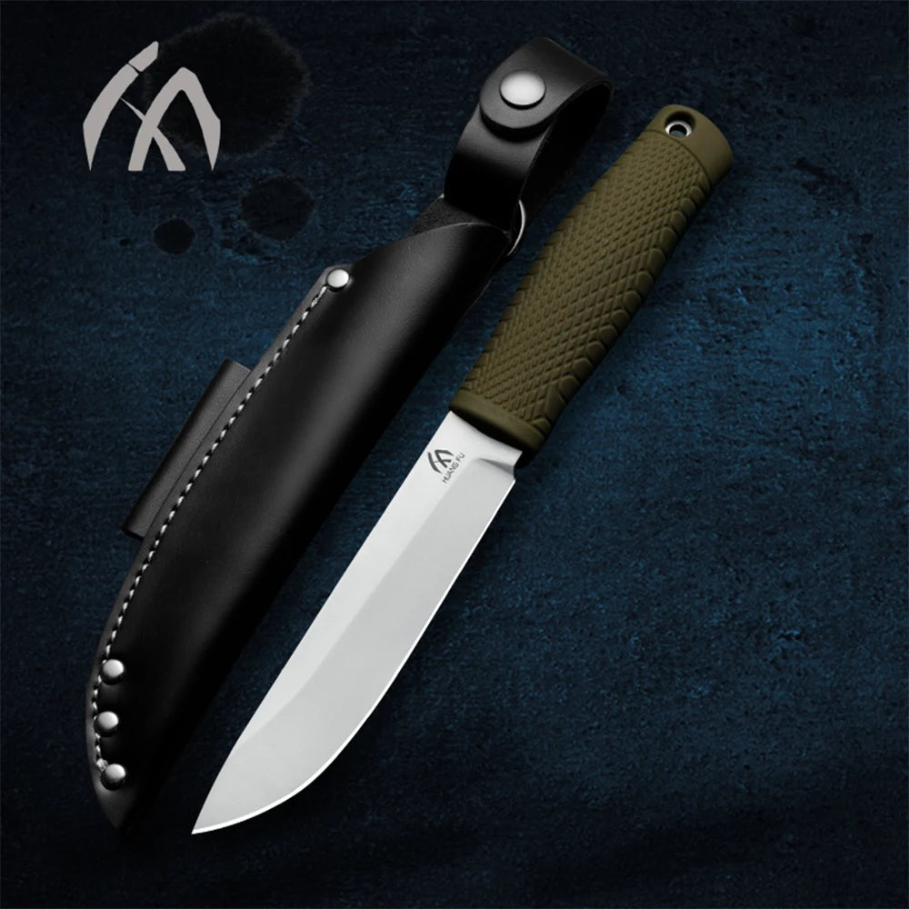 HUANGFU Fixed Blade Knife – Camping & Survival Tool Fixed Blade Knife Qst