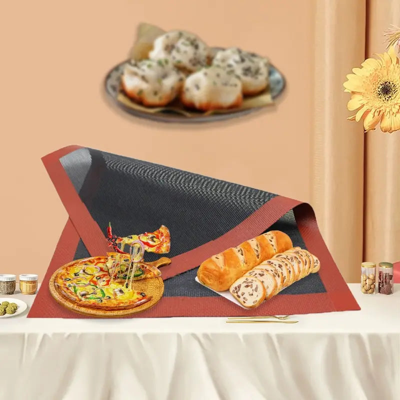 Silicone Baking Mat 30x40cm – Non-Stick BBQ Grill & Oven Mat Silicone Baking Mat Qst