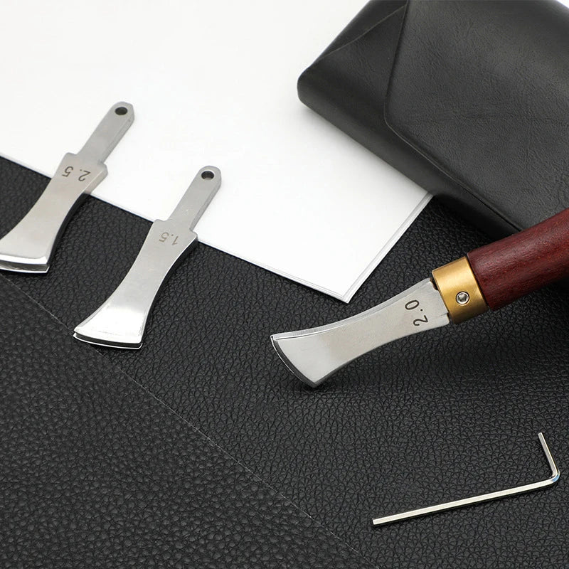 Arch Groove Leather Edge Creaser – Stainless Steel Tool Leather Craft Tool Qst
