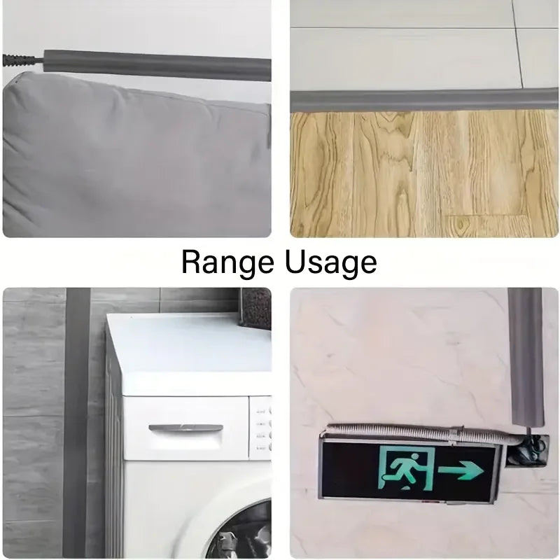 PVC Self-Adhesive Cable Cover Wire Protection Strip – 6 Colors Cable Management Strip Qme