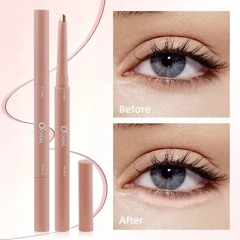 Double-Ended Lying Silkworm Pen – Matte & Shimmer Highlighter Eye Highlighter Pen Qme
