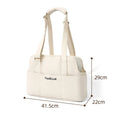 Portable Pet Carrier Shoulder Bag for Small Dogs & Cats Pet Carrier Bag Qme Beige