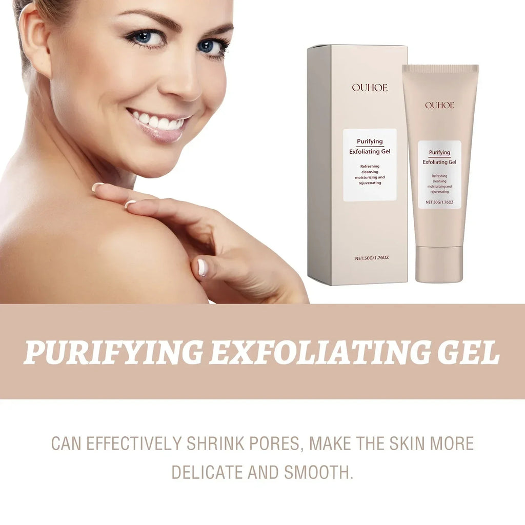 Gentle Exfoliating Face Gel – Pore Cleansing & Skin Smoothing Exfoliating Face Scrub Qme