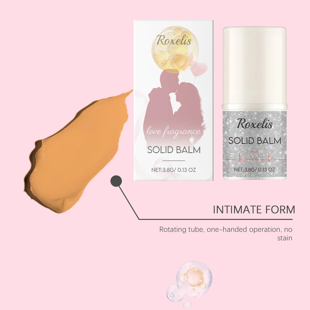 Natural Lavender Solid Perfume Balm – Alcohol-Free, 3.8g Solid Perfume Balm Qst