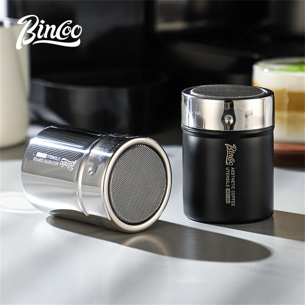 Bincoo Coffee Powder Spreader – Fine Mesh Stainless Steel Sieve Coffee Powder Sieve Qst