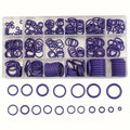 Auto AC O-Ring Gasket Sealing Kit with Toolbox | Car AC Repair AC Sealing Kit Qme Purple