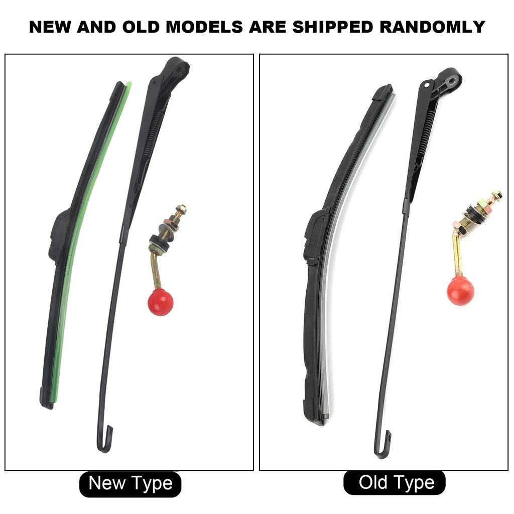 UTV Manual Hand Operated Windshield Wiper Blade Kit UTV Wiper Kit Qst